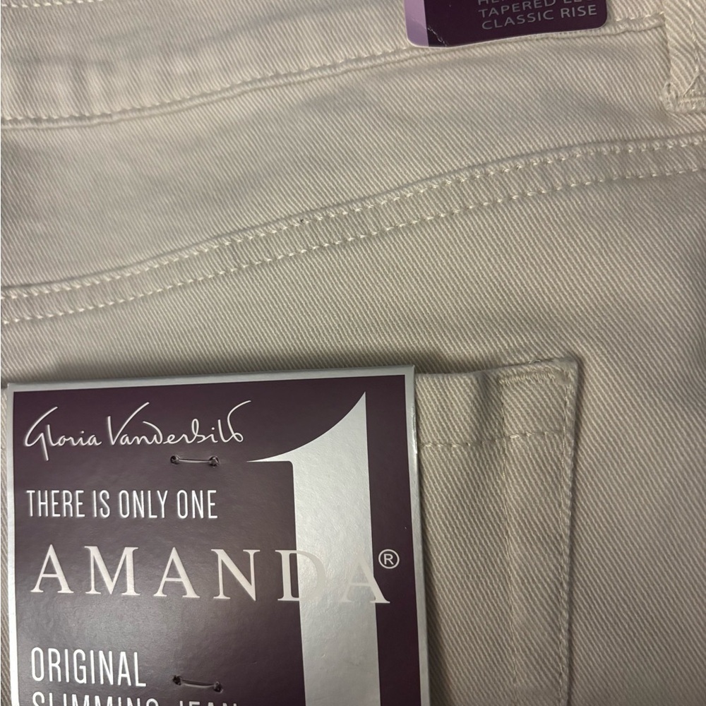 Gloria Vanderbilt Women's Amanda Jeans - Beige